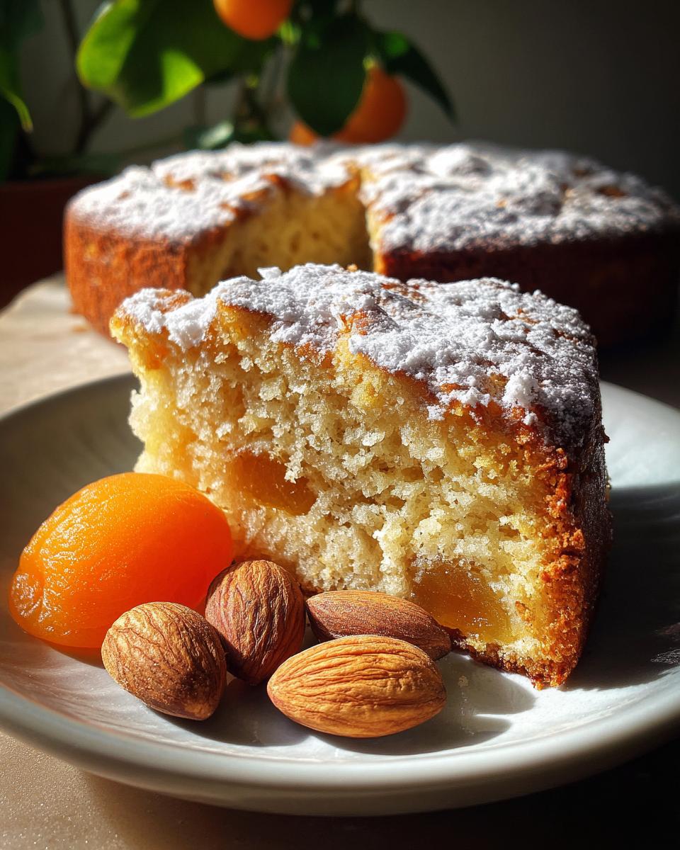 Melt-In-Your-Mouth Dried Apricot Almond Cake - detail 2