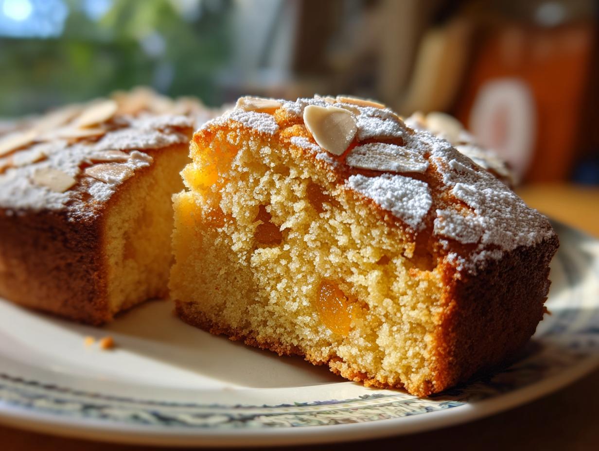 Devour 9-Ingredient Melt-In-Your-Mouth Dried Apricot Almond Cake
