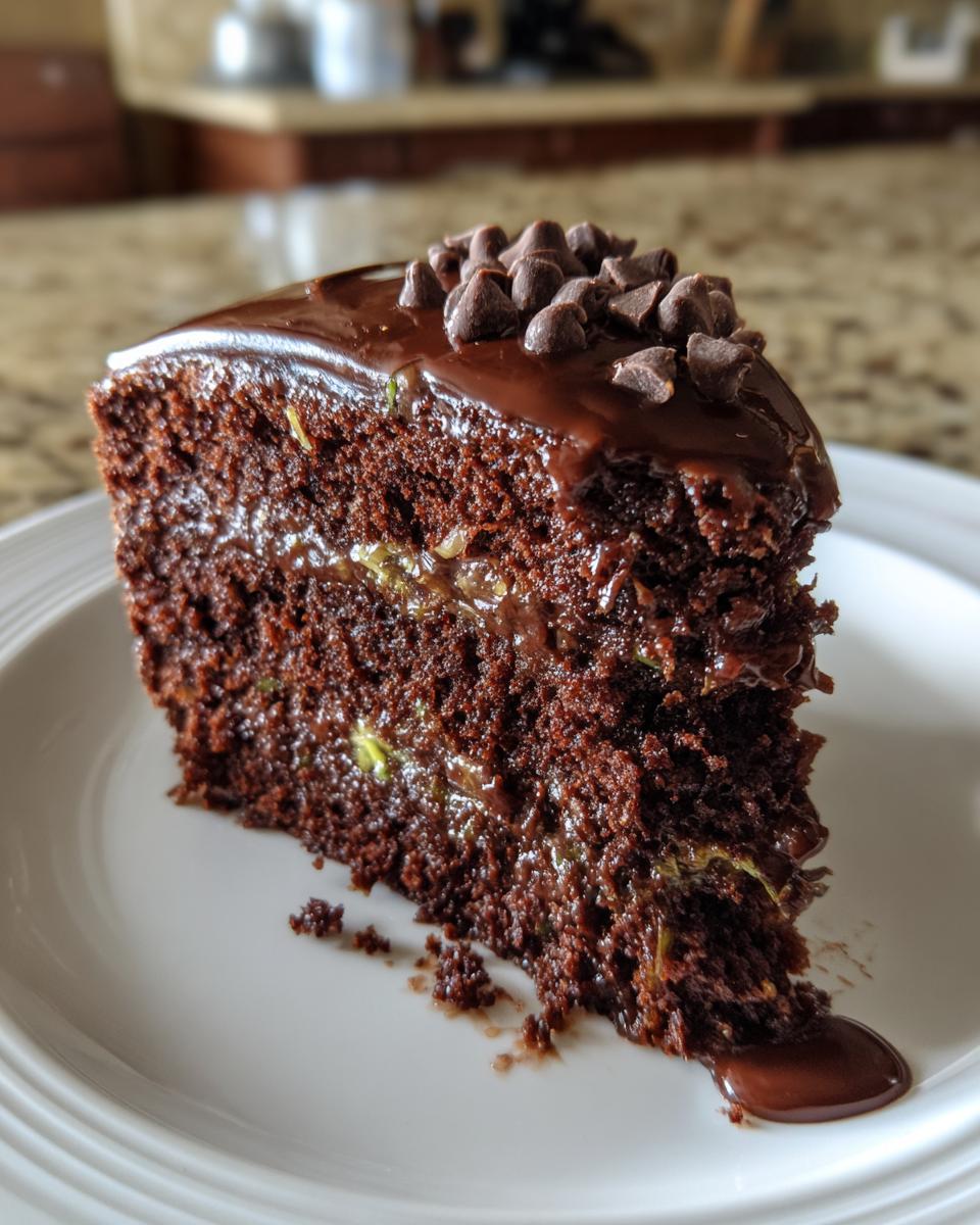 Moist Chocolate Zucchini Snack Cake - detail 1