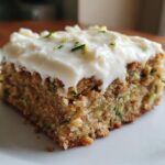 Moist Zucchini Bars With Cream Cheese Frosting