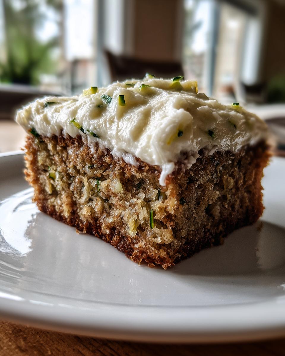 Moist Zucchini Bars With Cream Cheese Frosting - detail 3