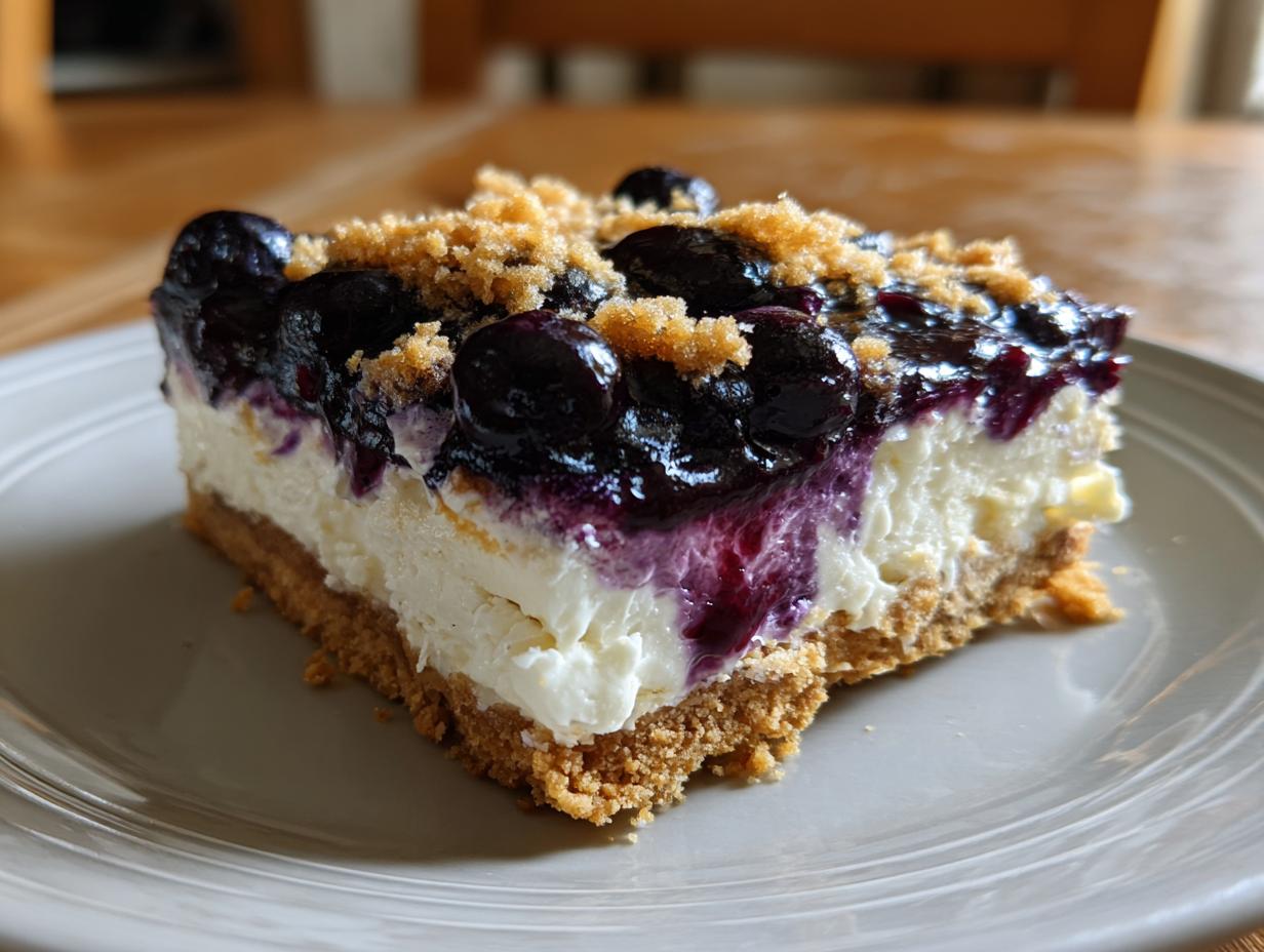 Failproof No-Bake Blueberry Cheesecake Bars in Just 4 Hours