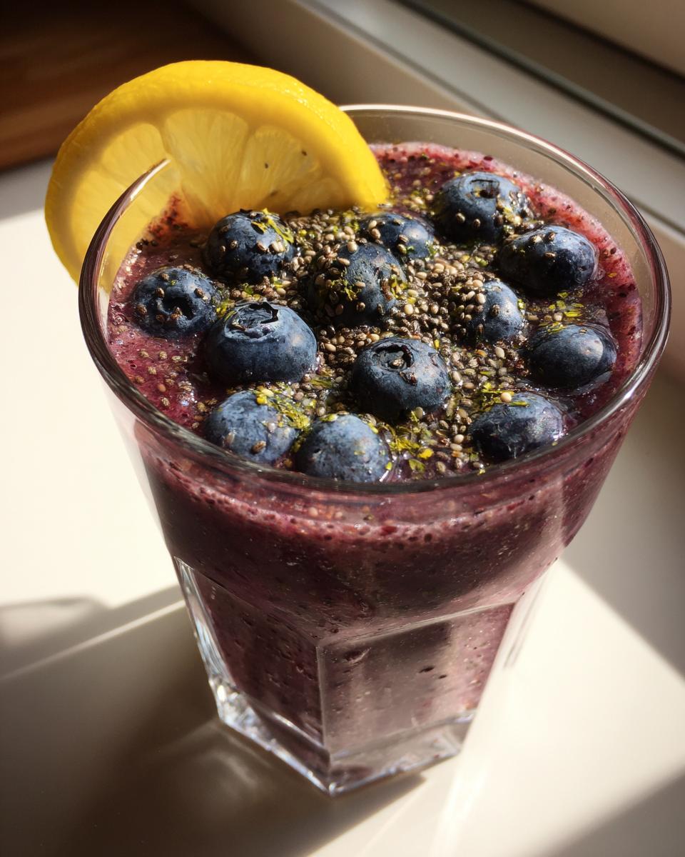 Refreshing Anti-Inflammatory Lemon-Blueberry Smoothie Recipe - detail 3