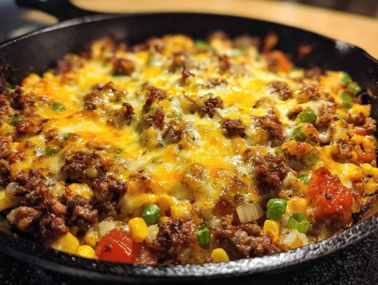 Savory Ground Beef Skillet Recipe: A Shockingly Easy 20 Min Meal