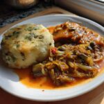 Simple Plantain Fufu And Okra Soup