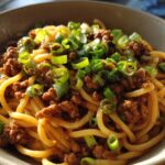 Stunning Mongolian Ground Beef Noodles Recipe