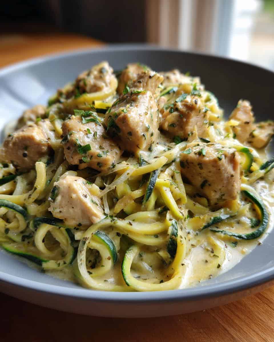 Zucchini Noodle Chicken Alfredo - detail 1