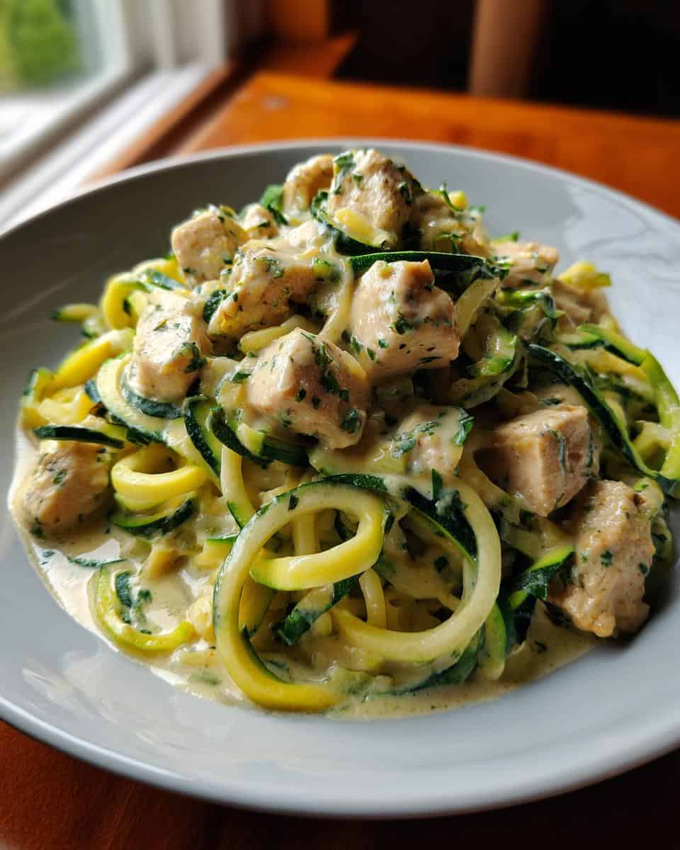 Zucchini Noodle Chicken Alfredo - detail 2