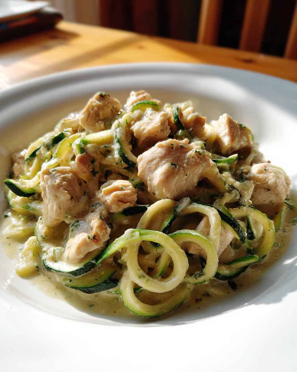 Zucchini Noodle Chicken Alfredo - detail 3