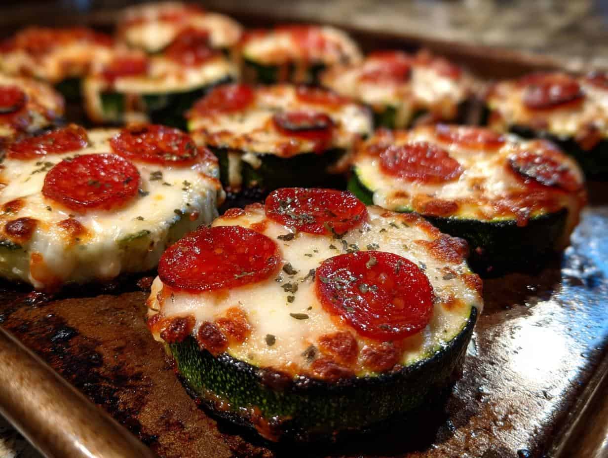 Disgustingly Delicious Zucchini Pizza Bites Recipe in 15