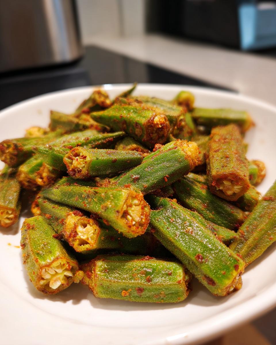 Air Fryer Okra - detail 1
