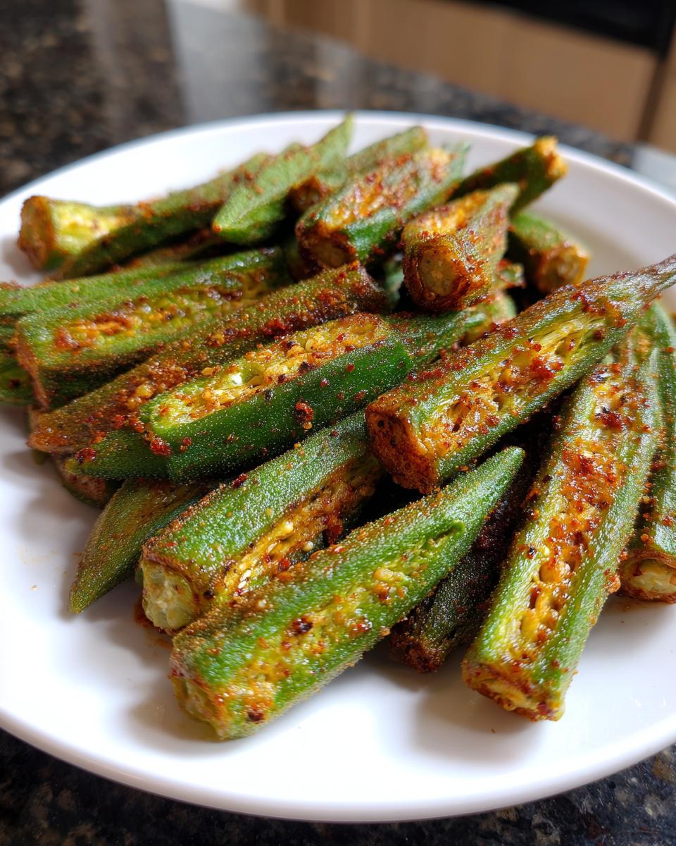 Air Fryer Okra - detail 2