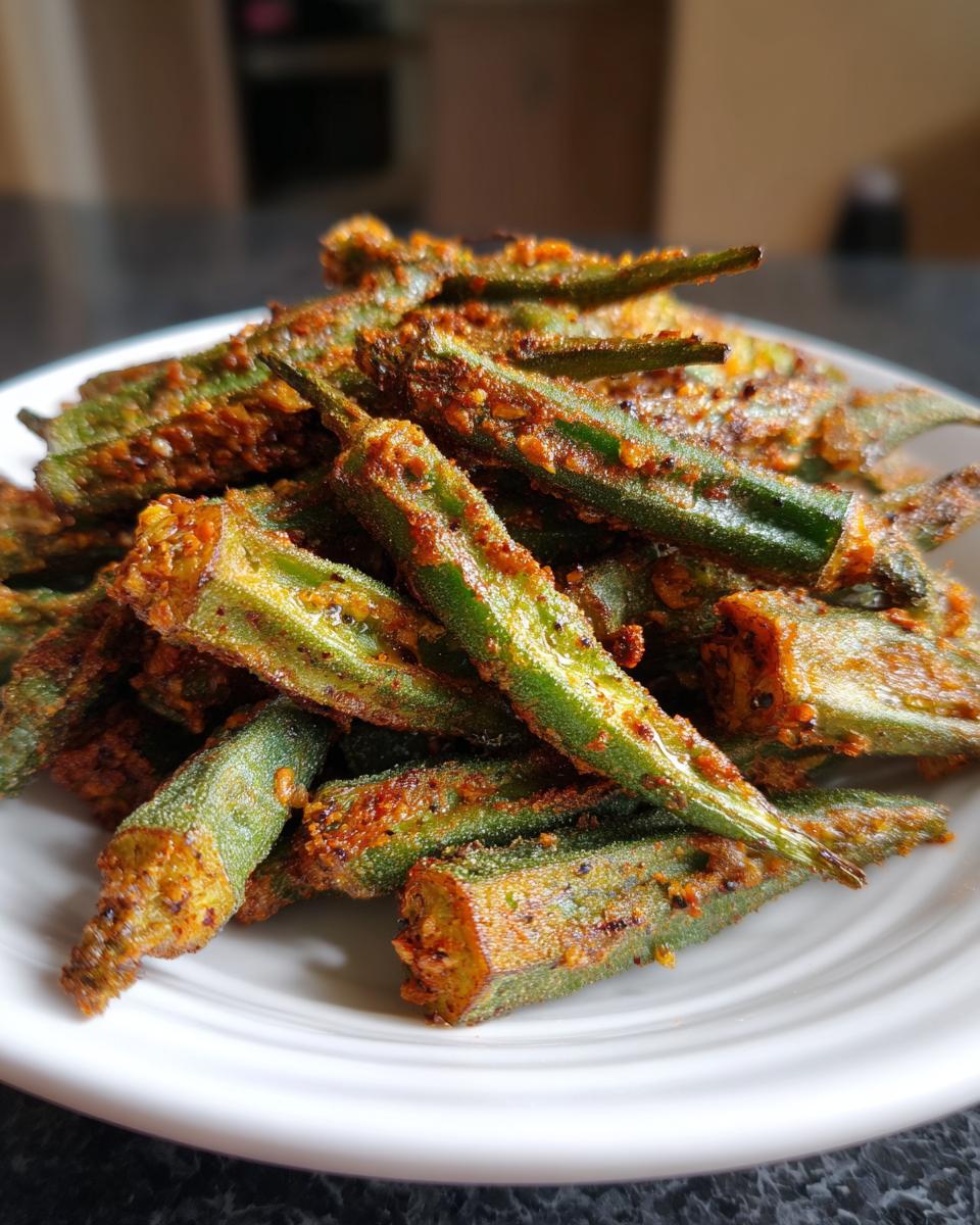 Air Fryer Okra - detail 3