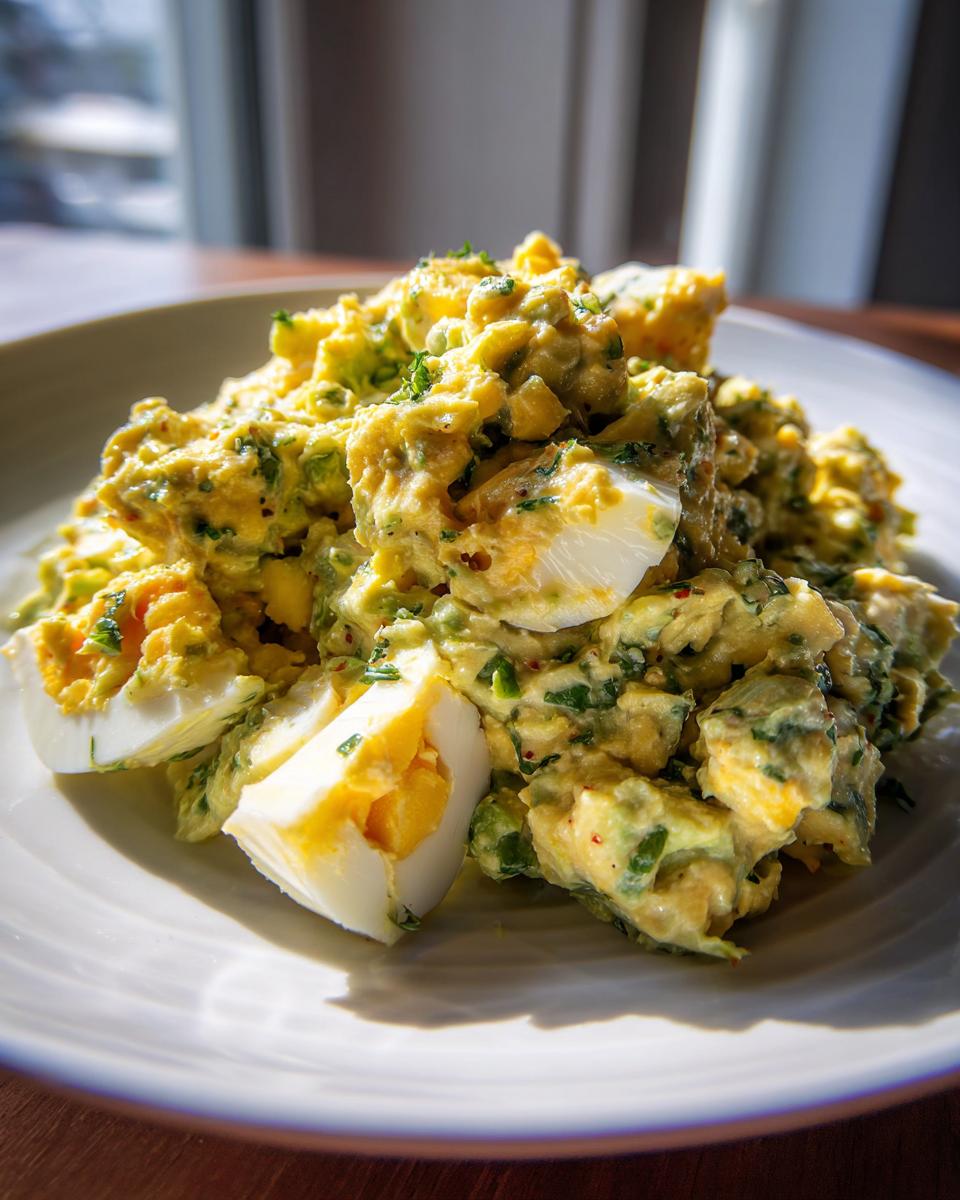 Easy Keto Avocado Egg Salad - detail 3
