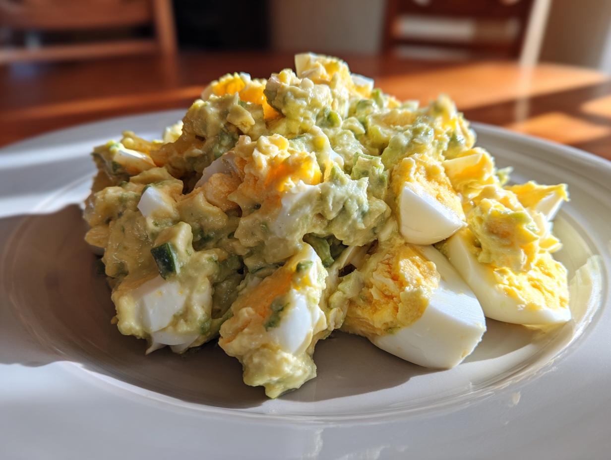 Easy Keto Avocado Egg Salad: 3 Mins to Delicious