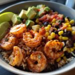 Healthy Fiesta Shrimp Rice Bowl