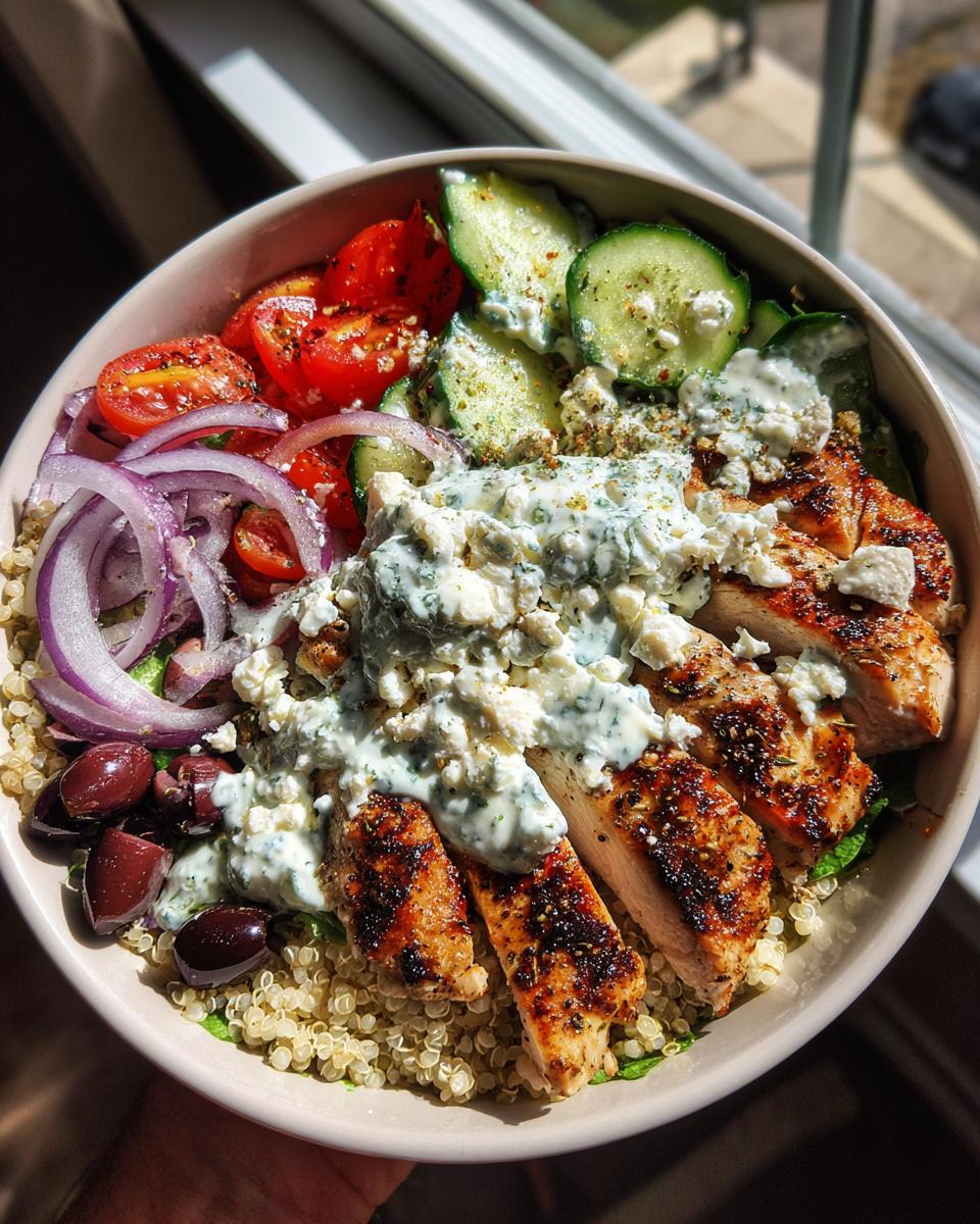 Healthy Greek Chicken Tzatziki Bowl Recipe - detail 3