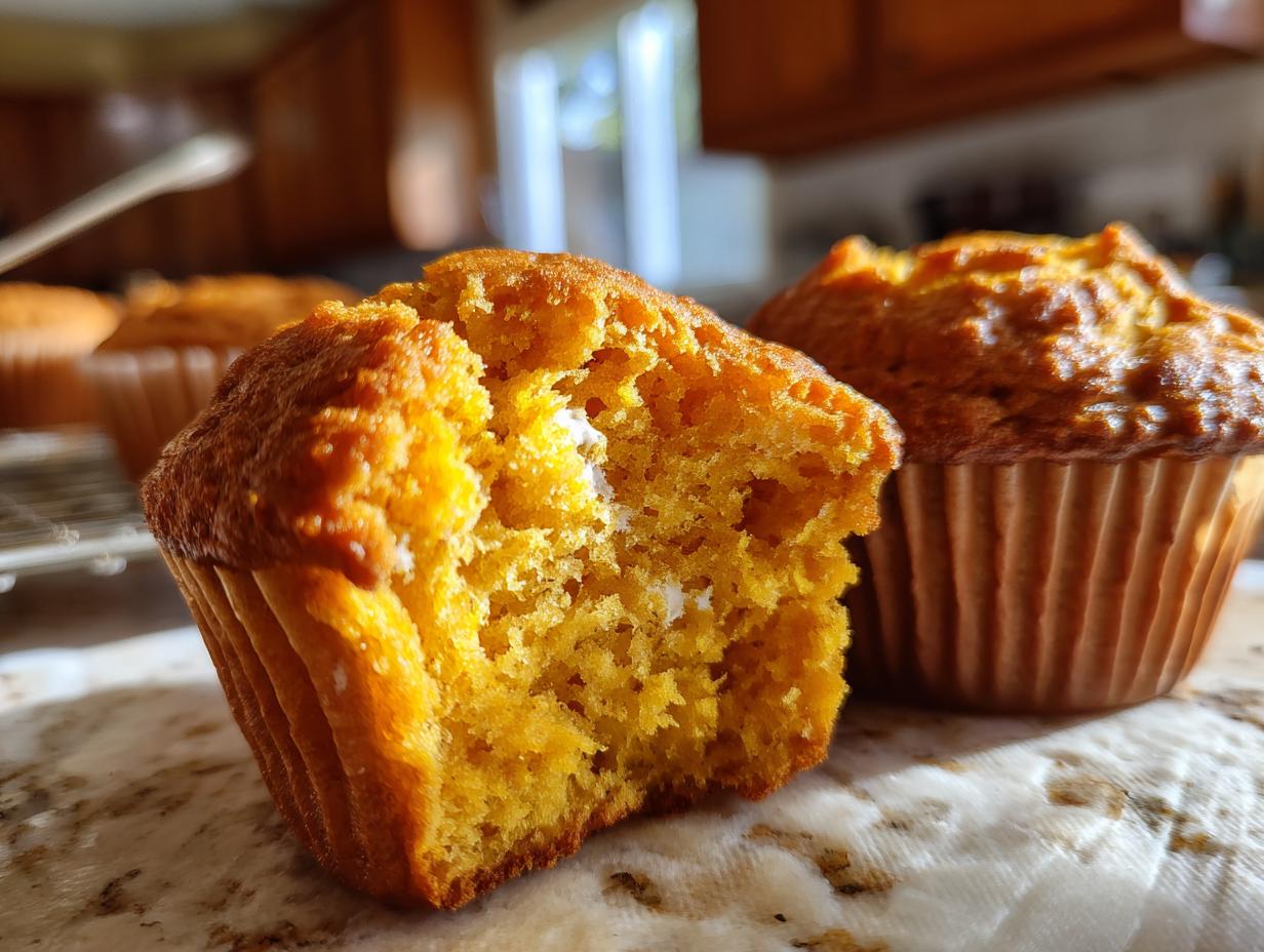 Devilish High-Protein, Cottage Cheese Pumpkin Muffins