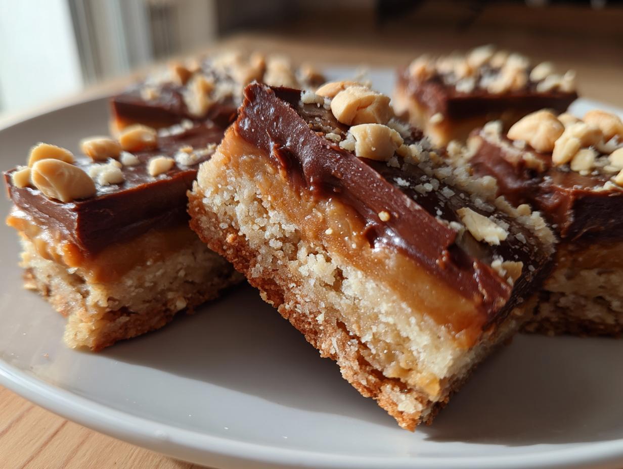 Unbelievable Low Carb Iced Peanut Butter Bars Recipe
