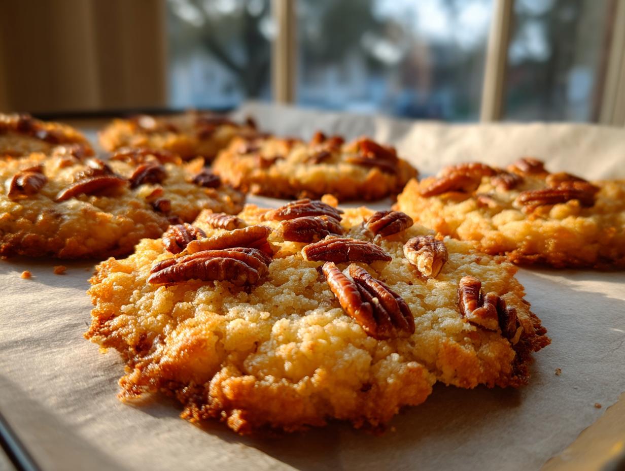 Divine 4-Ingredient Pecan Lace Cookies Keto Recipe