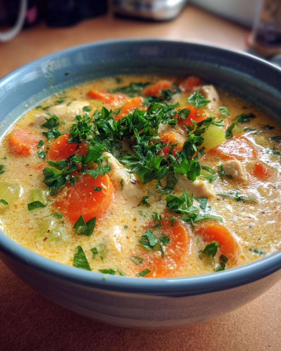 Rich and Creamy Chicken Soup - detail 2
