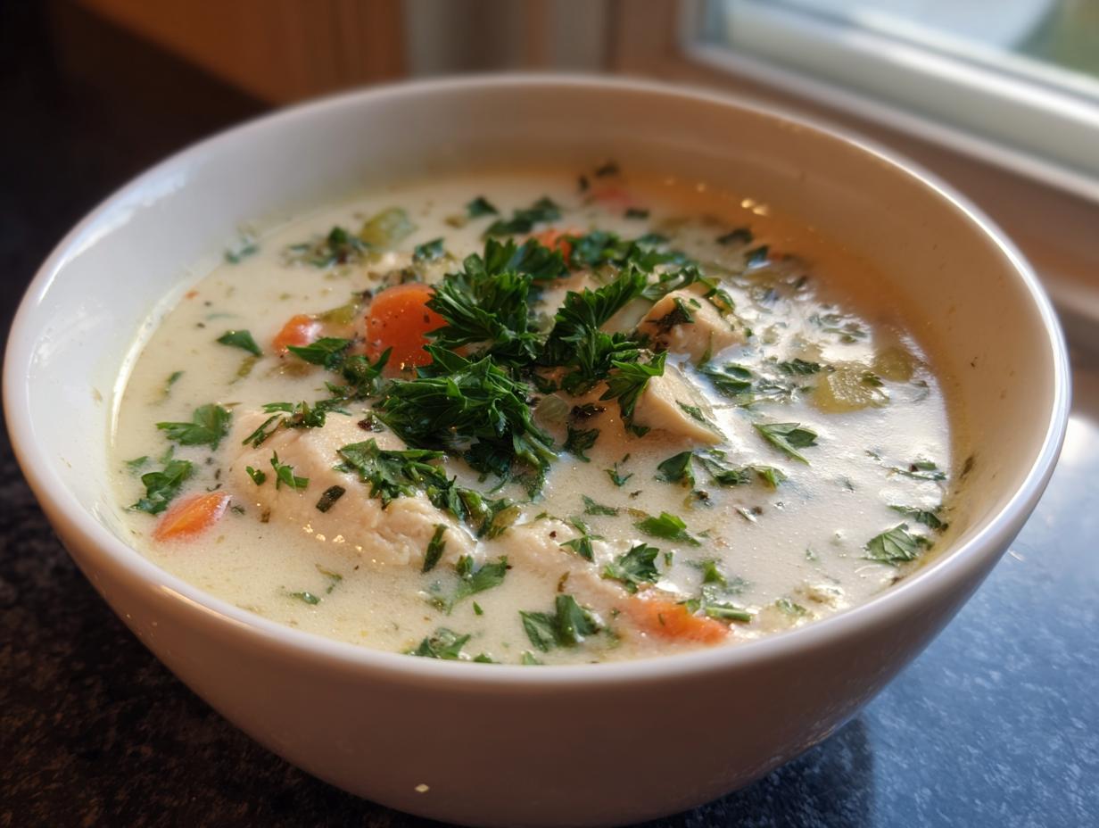 Disgustingly Easy Rich and Creamy Chicken Soup in 30 Minutes